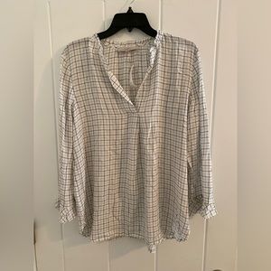 NWT LOFT ruffled tunic